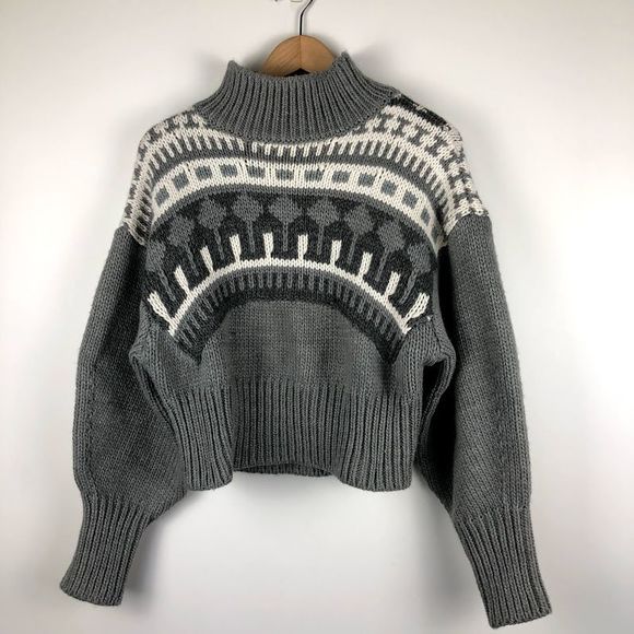 Pringle of Scotland Sweaters - PRINGLE OF SCOTLAND Grey Mock neck sweater